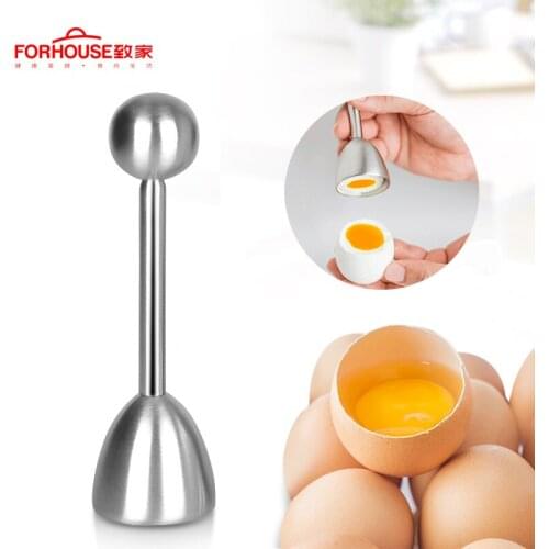 Metal Egg Scissors Egg Topper Cutter Shell Opener Stainless Steel Boiled Raw Egg Open Creative Kitchen Tools Set