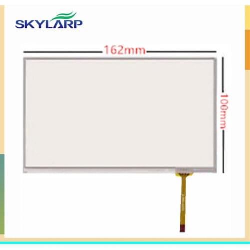 Skylarpu 7 inch 162*100mm 4 wire resistive touch screen digitizer 162mm*100mm for CAR GPS Industrial control Free shipping