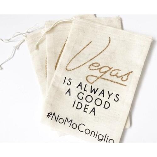 Personalized muslin Bachelorette party survival kits Hangovers Kit Bags vegas bags custom guest welcome bag Wedding Holder Bag