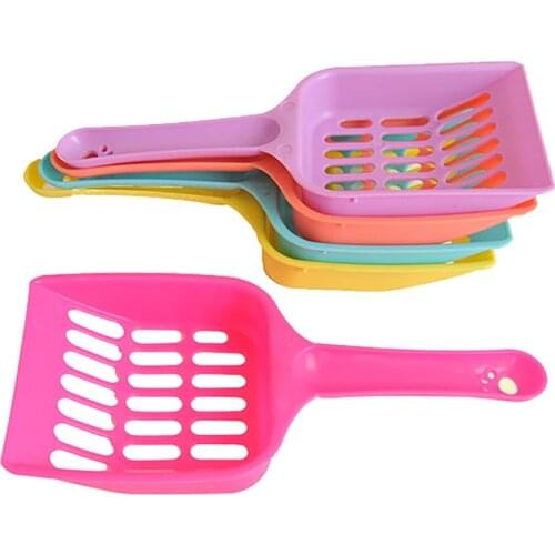Useful Cat Litter Shovel Pet Cleanning Tool Plastic Scoop Cat Sand Cleaning Products Toilet For Dog Food Spoons