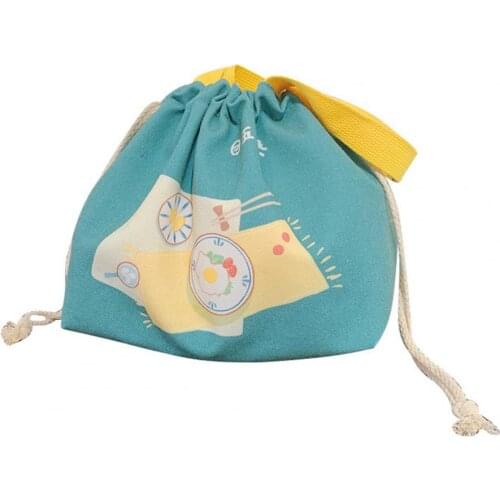 Durable Food Cooler Bag Drawstring Canvas Multifunctional Leakproof Picnic Hiking Thermal Insulated Bag for Work Totes Bag