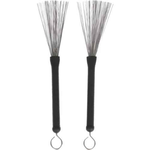 Professional 1 Pair Jazz Drum Sticks Jazz Drum Brush Retractable Drum sticks with Handle