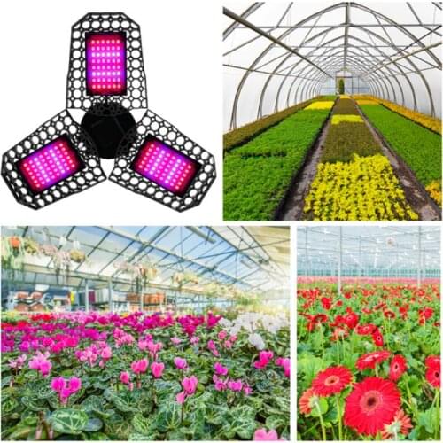 108/126/144 E27 Foldable LED Full Spectrum Grow Light Red and Blue Spectrum Indoor Plant Light For Greenhouse Plant Growth Light