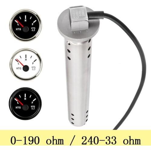 Sewage Level Gauge Sensor 200/250/300/350/400/450/500mm fit 0-190ohm 240-33ohm Sewage Meter Sending Unit For Boat Car