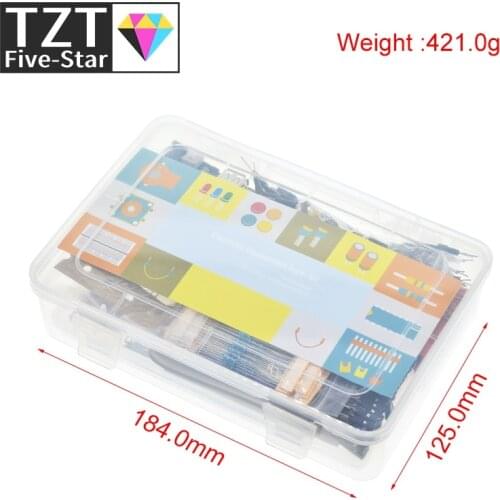 Electronics Component Super Kit with Jumper Wires,Color Led,Resistors,Register Card,Buzzer for Arduino