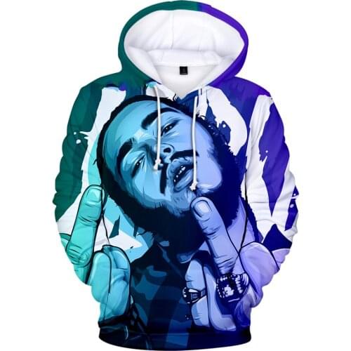 Post Malone Hoodies 3D Printed Sweatshirt Fashion Men/Women Long Sleeve Hoody Hot Sale Trendy Streetwear Clothes Kids Hoodie