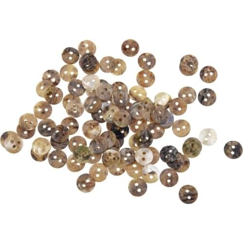 100 x 8 mm Pearl Buttons Mother of Pearl Shell Round Heads