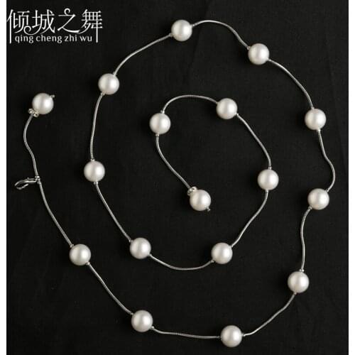 Bellydance Costume Hot Sale Cotton Belly Dance Fashion Women 2018 New Pearl Chain All-match Accessories Waist Belt Yl031