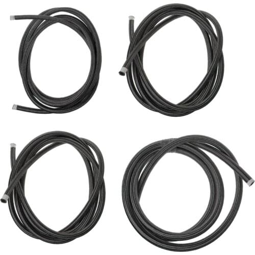 1M 3M Nylon Steel Braided Brake Gas Oil Fuel Line Hose AN4 AN6 AN8 AN10 2018 NEW