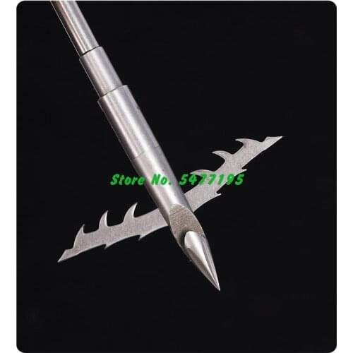 1PCS Stainless Steel Hunting Slingshot Bow Fishing Catapult Dart Broadheads Arrowheads Shooting Tip Fishing Tool Accessories