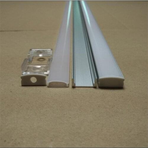Free Shipping 31pcs(62m) a lot;2m /piece led aluminium Profile for white led strip 5630 with Milky and Clear Cover
