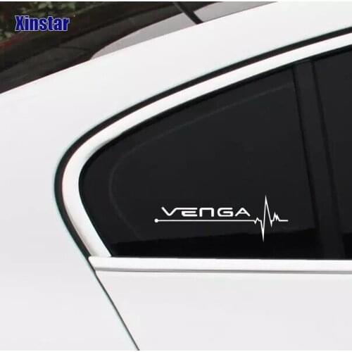 2pcs car windows sticker for kia venga