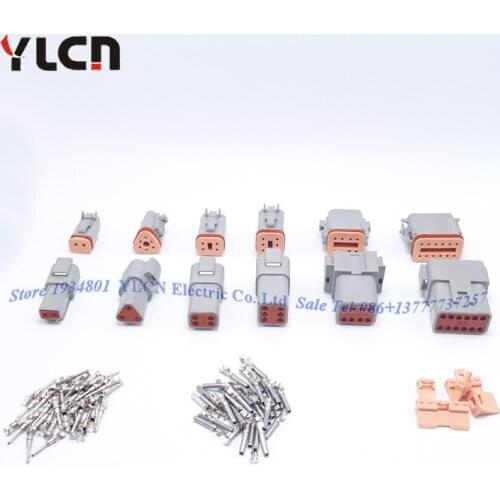 6 sets 6 models DT06/DT04 2/3/4/6/8/12 Pin Engine/Gearbox waterproof electrical connector for car,bus,motor,truck