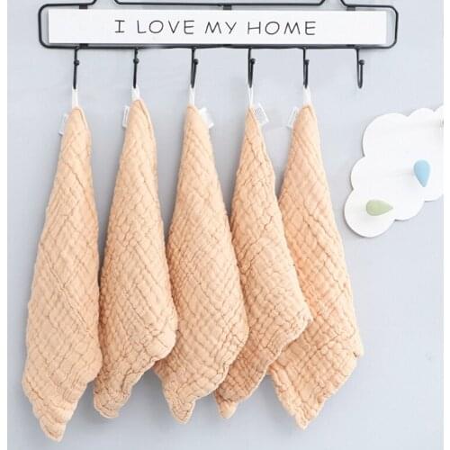 6 Layer Baby Handkerchief Soft Absorbent Gauze Burp Cloth Kids Wipe Cloth Newborn Face Towel Bibs J60B