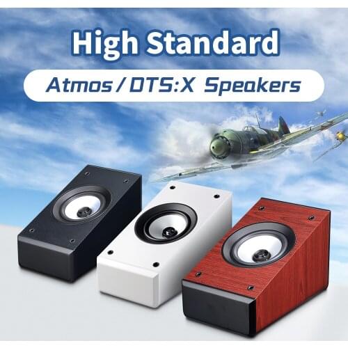 Accusound 5inch Coaxial Atmos DTS:X Speakers for Home Theater System|Black