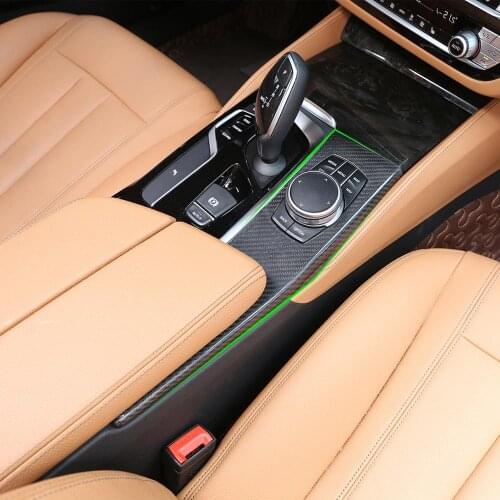 Real Carbon Fiber Central Control Mode Knob Board Trim for BMW New 5 Series G30 528li 530li 540li 2018 LHD Vehicles Accessories
