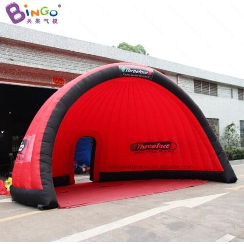 Free Shipping 7X5.3X4 Meters Customized Red Inflatable Half Dome Tent / Igloo Tent Inflatable With Blower Toy Tents