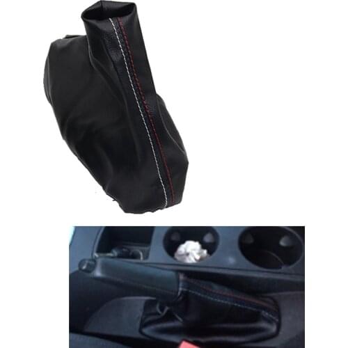 PU Leather & Plastic Car Shift Gear Handbrake Lever Gaitor Boot Cover For BMW 3 Series E36 E46 M3