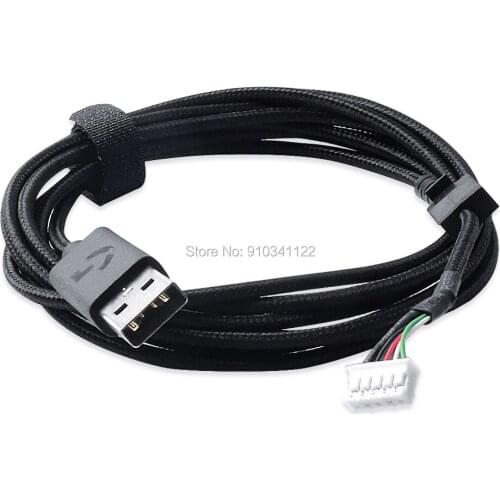 Mouse cable for Logitech G502 Hero RGB USB knitting wire Mice Line Replacement wire Giving mouse skates