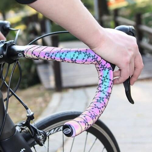 2 Pcs Gradient Color Bicycle Handlebar Grip Tape Wraps Adhesive Bike Handle Bar Tape Practical Modification and Repair Wrapping