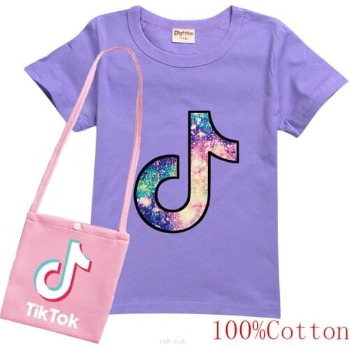 Hot Tik Tok T Shirt Kids Summer Top Cartoon T-shirt Boys Girls Kawaii Impostor Graphic Tees Unisex Fashion Tshirt Children