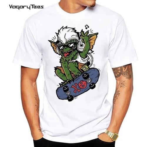Fashion Hip hop Graphic Tumblr Gremlin Print T Shirt 2021 Summer Women Men Short Sleeve Casual Matching Clothes