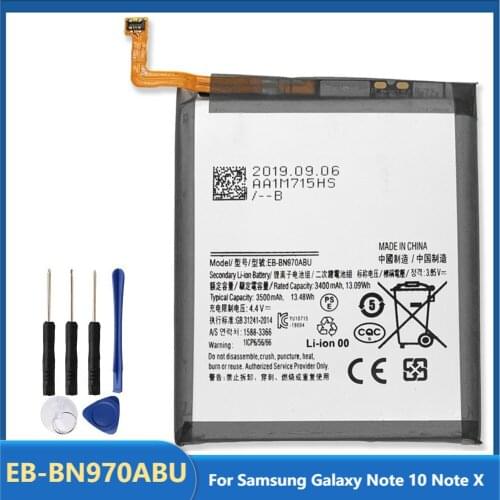Original Replacement Phone Battery EB-BN970ABU For Samsung Galaxy Note 10 Note X Note10 Recgargable Batteries 3500mAh