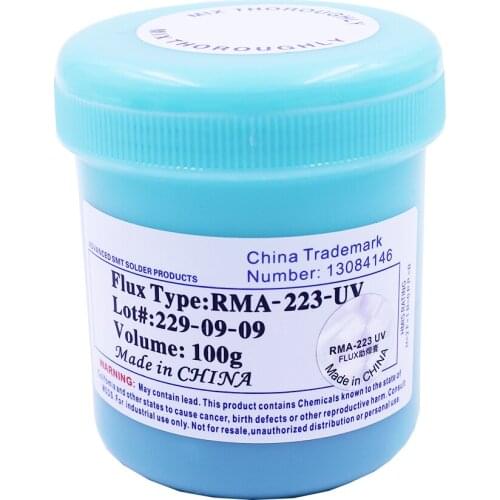 Solder Flux RMA-223-UV 100g BGA PCB No-Clean Solder Paste SMD Soldering Grease Flux Reballing Rework Repair RMA 223