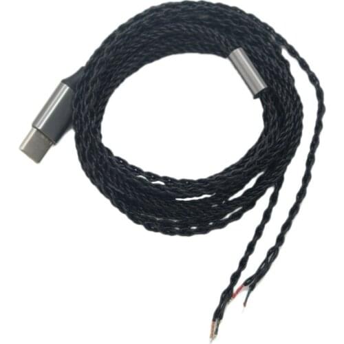 Type c earphone wire pure core 4 share type-c plug 1pcs