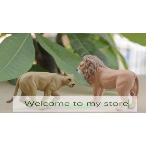 Pvc figure model toy lion 2cps/set