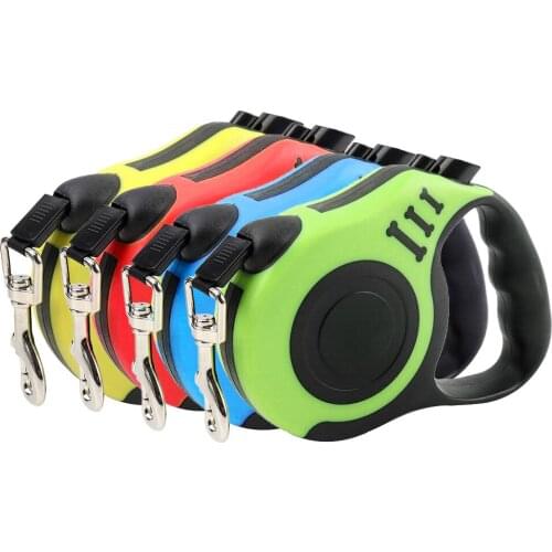 3/5M Adjustable Extending Nylon Dogs Leash Rope Retractable Dog Leashes AutomaticFor Puppy Cats Leash Walking Pet Accessories