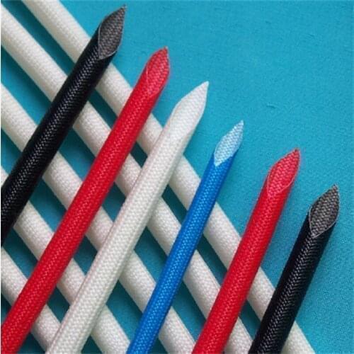 20mm Silicone Fiberglass Sleeving Flame-resistant Wire Silicone Resin Insulated Protection Tube (White)-1/3/ 5Meters