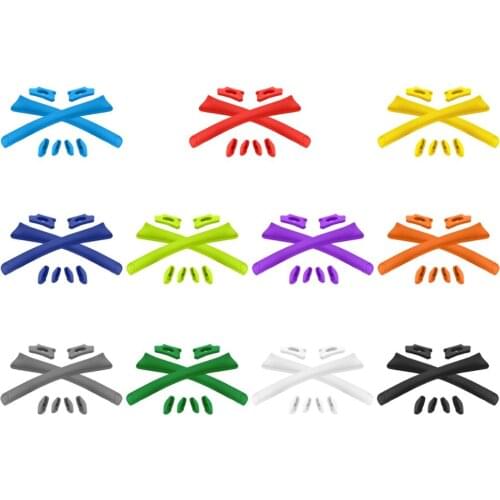 Firtox Replacement Rubber Kits Ear Socks & Nose Pads For-Oakley Flak Jacket XLJ Sunglasses Accessories - Multiple Colors NEW