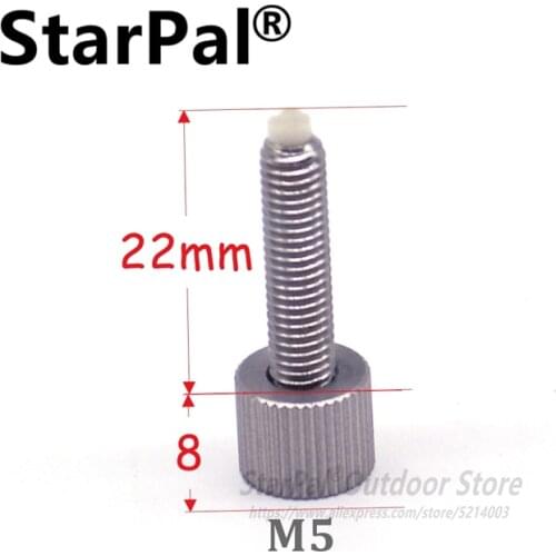 StarPal M5 Stainless Steel Thumb Screw M5 With Protection Function Tip ( FOR The scope rings M5 )
