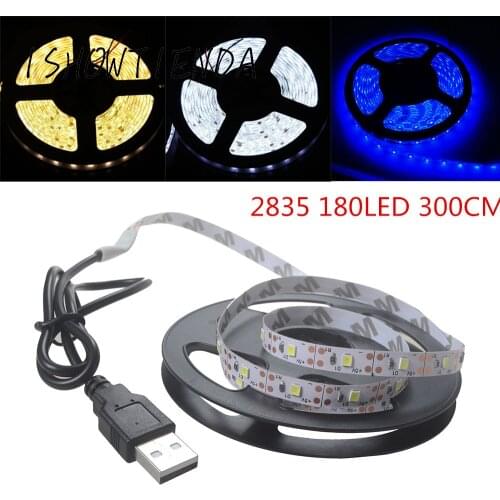 300CM LED Strip Light Bar TV Back Lighting Light Bar TV Back Lighting 5V 2835 180SMD USB interface Lighting decoration