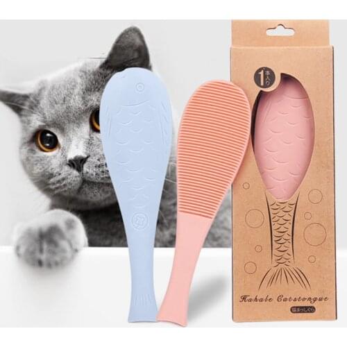 Pet Products Back Massager Scratchers For Cat Comb Simulating Cat Tongue Texture Licking Soothing Comb Grooming Tools