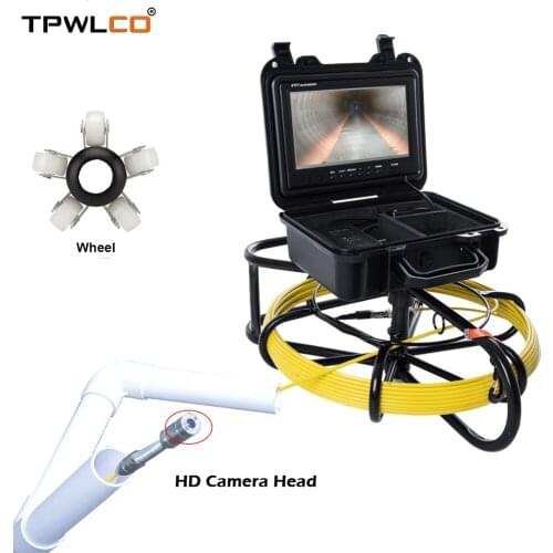 9" 23mm Pipe Inspection Video Camera,with 20m Cable Drain Sewer Pipeline Industrial Endoscope For Plumbing Equipment