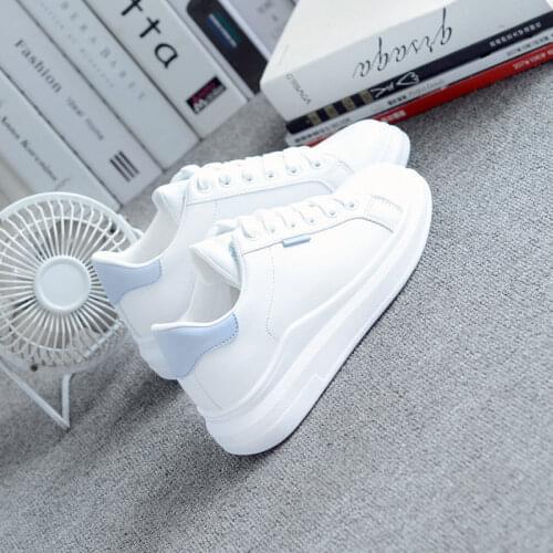 Shoes Woman Cotton-padded Shoes Womens Winter Plus Velvet Korean-style-Style Leather White Shoes Thick Warm Casual Flat Boots