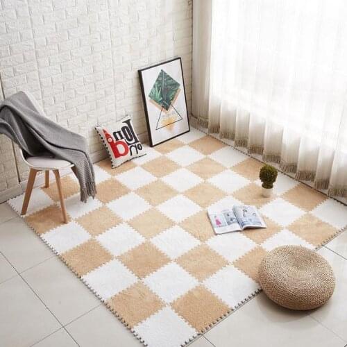 10pcs/lot Girlish Heart Splicing Foam Pad Bedroom Living Room Large Area Plush Block Jigsaw Puzzle Carpet Tatami Cushions F8186