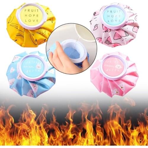 2021 New Cartoon Print Hot Water Bottle Cool Down Ice Pack Dual Use Cold/Hot Compress