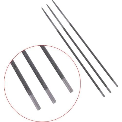 3x Pro 4mm Round Chainsaw Saw Chain Files Filing Sharpener For Woodwork New Hand Tool High Carbon Steel Round Chain Saw File