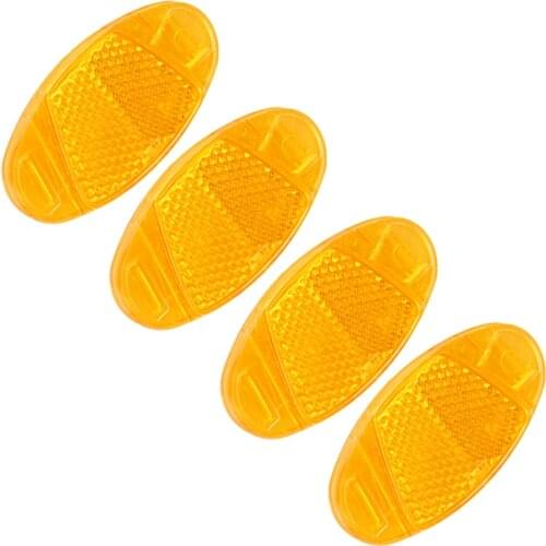 4Pcs/set Bicycle Mountain Bike Spoke Reflector Safety Warning Light Wheel Rim Reflective Mount