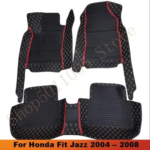 Car Floor Mats For Honda Fit Jazz 2004 2005 2006 2007 2008 Carpets Auto Interiors Stylings Accessories Custom Rugs Car Mats