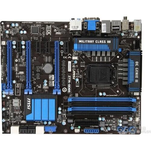 Free shipping original motherboard for MSI Z77A-GD65 DDR3 LGA 1155 For I3 I5 I7 CPU 32GB USB3.0 Z77 Desktop Motherboard