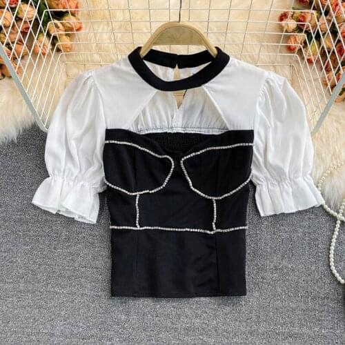 CWBshowGG Openwork Blouses