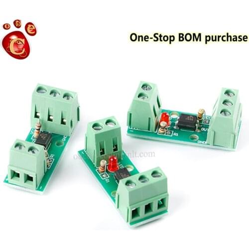 1 Channel Way Optocoupler Isolation Module PC817 EL817 3V-5V 12V 24V Photoelectric Isolator Rail Holder PLC Drive Motor Board