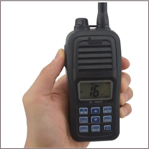 Hot Sale FLOAT'N FLASH IC-M24 VHF Marine Transceiver Waterproof (Submersible construction equivalent to IPX7) for icom