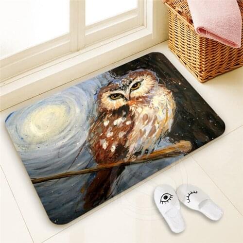 H-P931 Custom owl#2 Doormat Home Decor High Quality Pattern Door mat Floor Mat foot pad SQ00806#H0931
