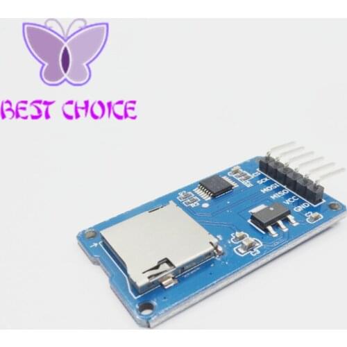 Micro SD Card & SDHC(high-speed card) Mini TF Card Reader Module Adapter SPI Interfaces with Level Converter Chip