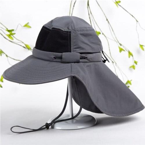 Summer Wide Brim Tactical Cap Military Boonie Hat Caps Camo Men Outdoor Sports Sun Bucket Cap Fishing Hiking Hunting Hats